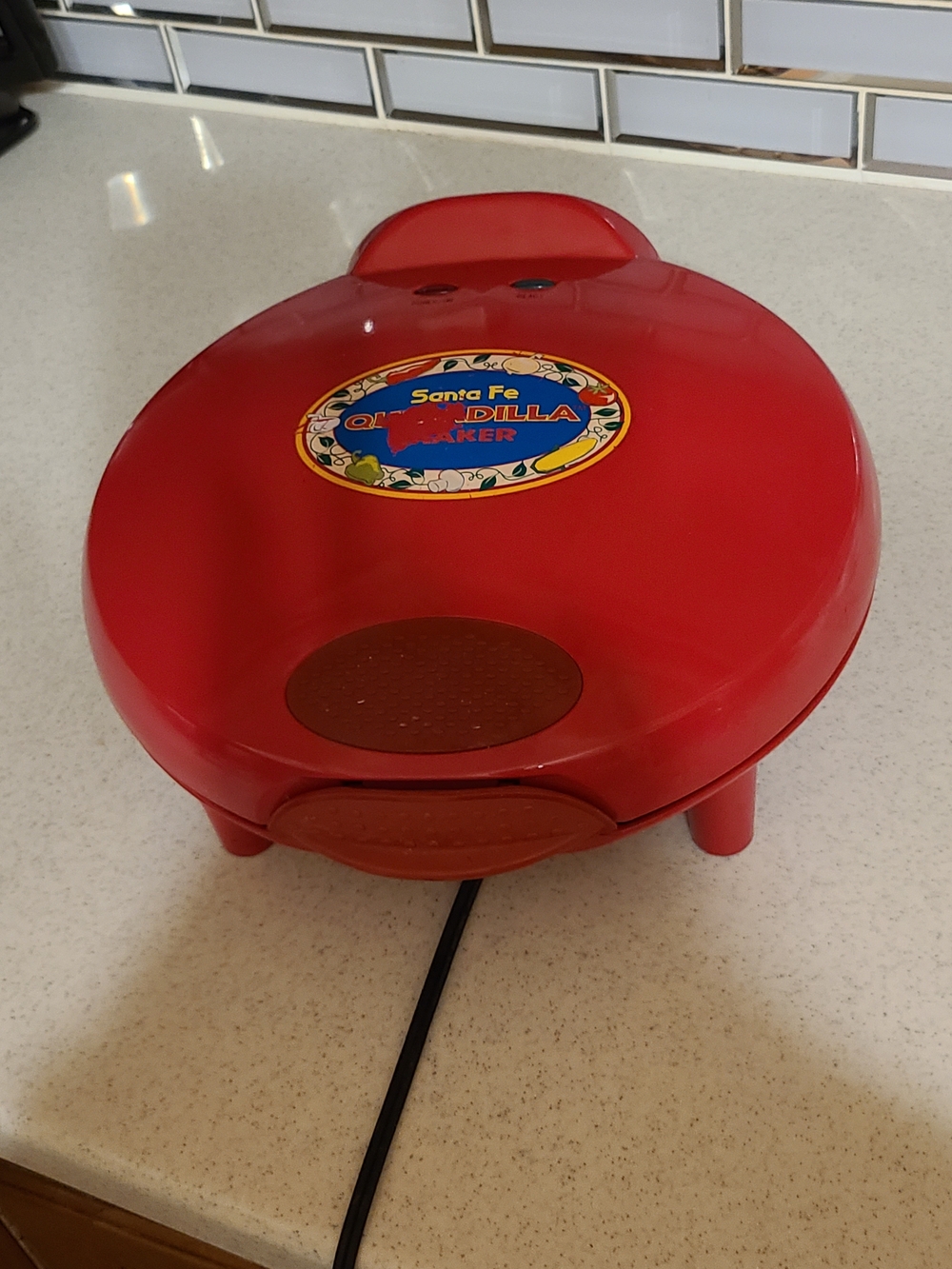 Vintage Red Electric Kitchen Appliance Base